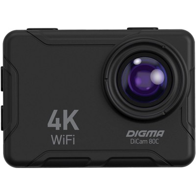 Экшн-камера Digma DiCam 80C черный