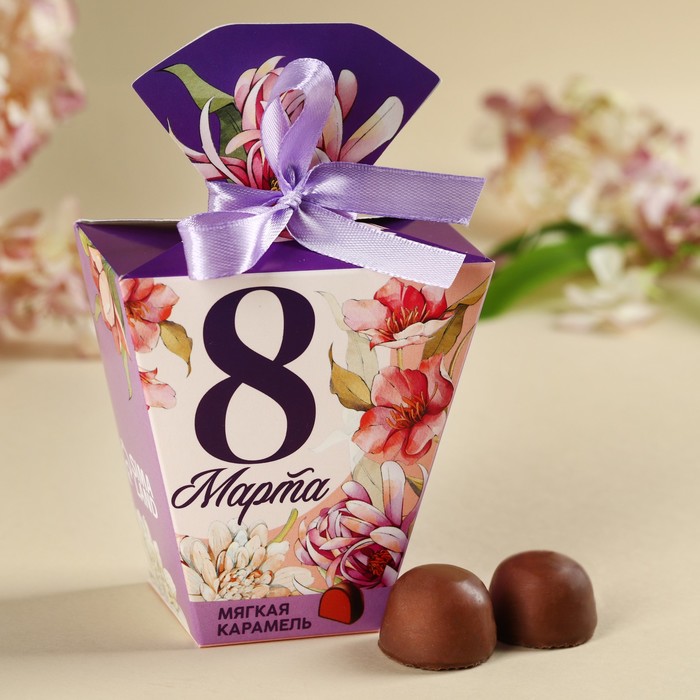 Конфеты шоколадные «8 марта», 60 г. - фото 1908010525
