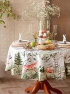 Скатерть «Этель. Пасха в лесу», d=215 см, 100% хлопок, саржа 190 г/м² - Фото 3