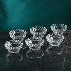 Набор стеклянных салатников «Ягут», 6 шт, 250 мл, Иран - фото 293237916