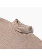 Джемпер вязаный женский MINAKU: Knitwear collection, бежевый, размер 42-44 - Фото 12