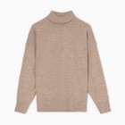 Джемпер вязаный женский MINAKU: Knitwear collection цвет бежевый, р-р 42-44 - Фото 7