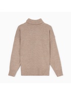 Джемпер вязаный женский MINAKU: Knitwear collection, бежевый, размер 46-48 - Фото 14