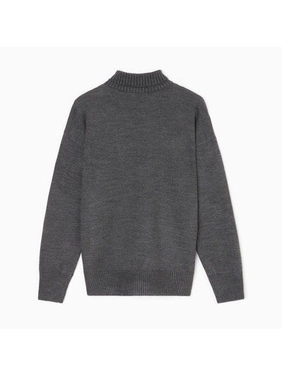 Джемпер женский вязаный MINAKU: Knitwear collection, антрацит, размер 50-52