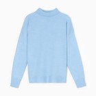 Джемпер вязаный женскийMINAKU: Knitwear collection цвет голубой, р-р 42-44 - Фото 7