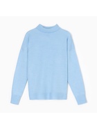 Джемпер вязаный женский MINAKU: Knitwear collection, голубой, размер 46-48 - Фото 11