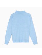 Джемпер вязаный женский MINAKU: Knitwear collection, голубой, размер 46-48 - Фото 14