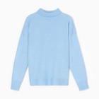 Джемпер вязаный женский MINAKU: Knitwear collection цвет голубой, р-р 46-48 - Фото 7