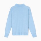 Джемпер вязаный женский MINAKU: Knitwear collection цвет голубой, р-р 46-48 - Фото 10