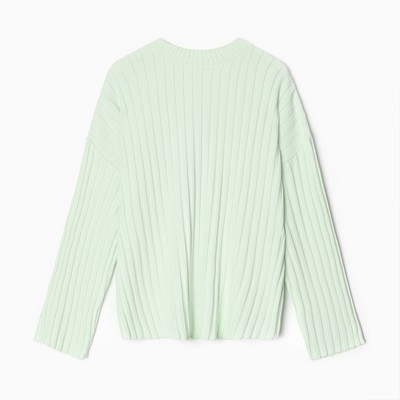 Джемпер женский вязаный MINAKU: Knitwear collection, цвет фисташковый, размер 42-44