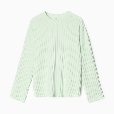 Джемпер женский вязаный MINAKU: Knitwear collection, цвет фисташковый, размер 46-48