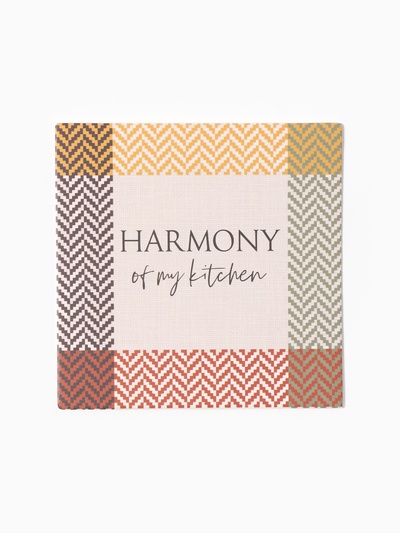 Кухонный набор «Этель» Harmony: варежка-прихватка, прихватка, лопатка, венчик, губка