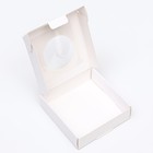 Коробочка самосборная, белая, 10 х 10 х 3 см - Фото 5