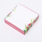 Коробка сборная с окном, «Тюльпаны», 11.5×11.5×3 см - Фото 5