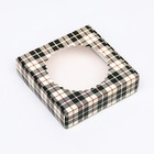 Коробка сборная с окном, «Мужской», 11.5×11.5×3 см - Фото 1