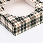 Коробка сборная с окном, «Мужской», 11.5×11.5×3 см - Фото 5