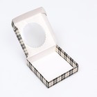 Коробка сборная с окном, «Мужской», 11.5×11.5×3 см - Фото 6