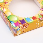 Коробка сборная с окном, «Шарики», 11.5×11.5×3 см - Фото 5