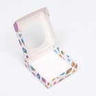 Коробка сборная с окном, «С Днем Рождения», 11.5×11.5×3 см - Фото 6