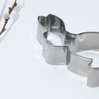 Форма для печенья «Кролик» на пасху, 5.8×7×1.3 см - Фото 3