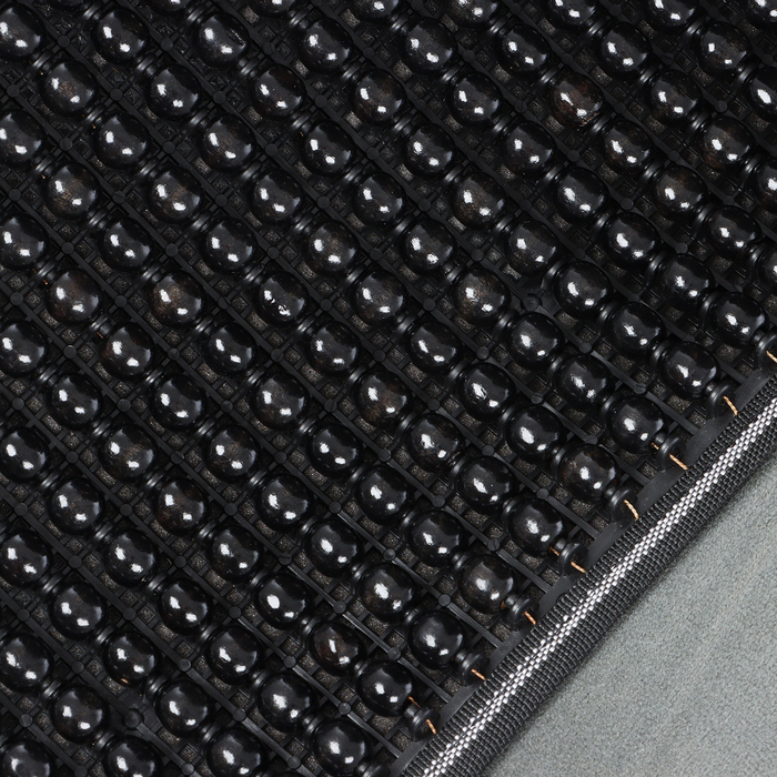 Накидка-массажёр на сиденье, 126×42 см, с поясничной опорой, черный