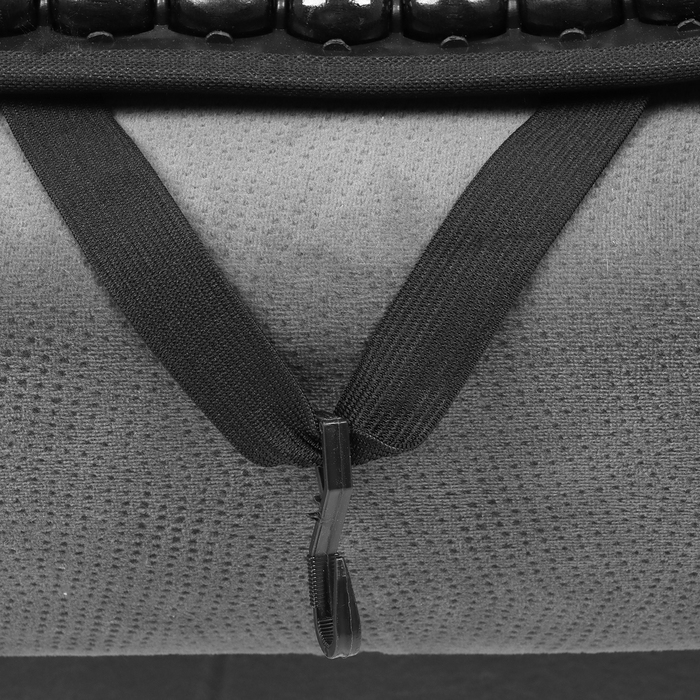 Накидка-массажёр на сиденье, 126×43 см, с поясничной опорой, черный