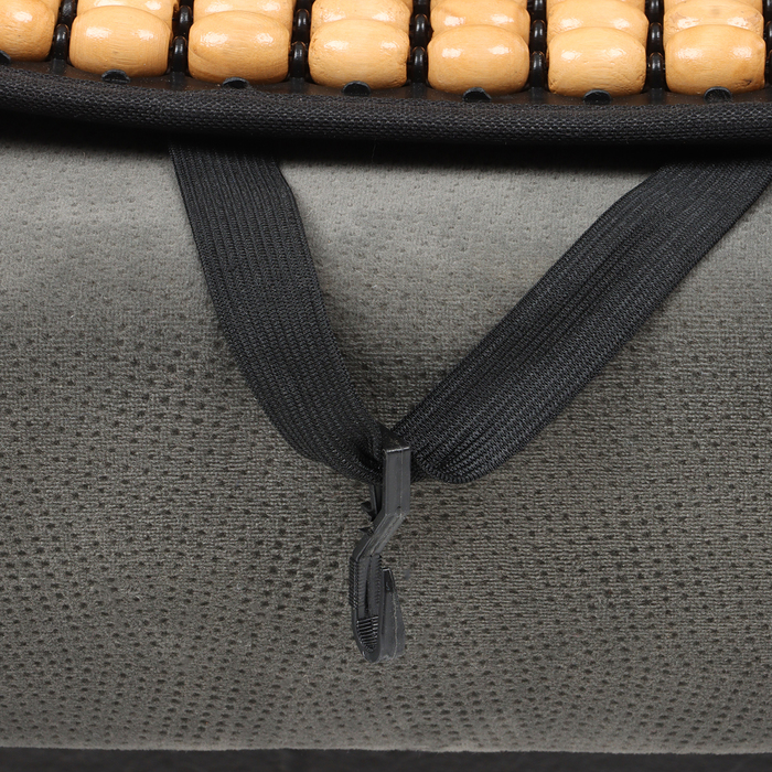 Накидка-массажёр на сиденье, 126×43 см, с поясничной опорой, бежевый