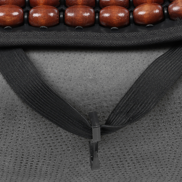 Накидка-массажёр на сиденье, 126×43 см, с поясничной опорой, коричневый
