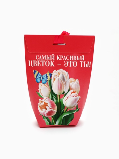 Чай подарочный чёрный «Самый красивый цветок. 8 марта», вкус: лесные ягоды, 100 г