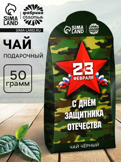 Чай подарочный «Настоящему защитнику. 23 февраля», 50 г