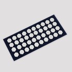 Ипликатор-коврик, основа спанбонд, 40 модулей, 14 × 32 см, цвет тёмно-синий/белый - Фото 3