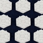 Ипликатор-коврик, основа спанбонд, 40 модулей, 14 × 32 см, цвет тёмно-синий/белый - Фото 5