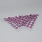 Ипликатор-коврик, основа ПВХ, 70 модулей, 32 × 26 см, цвет прозрачный/фиолетовый - Фото 4