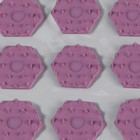 Ипликатор-коврик, основа ПВХ, 70 модулей, 32 × 26 см, цвет прозрачный/фиолетовый - Фото 5