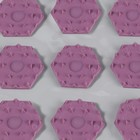 Ипликатор-коврик, основа ПВХ, 140 модулей, 28 × 64 см, цвет прозрачный/фиолетовый - Фото 5