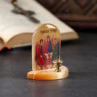 Икона с подсвечником "Святая Троица", селенит - фото 8731557