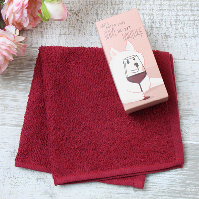 Полотенце махровое Этель «Шпиц» 30×30 см, 100% хлопок, 340 г/м²