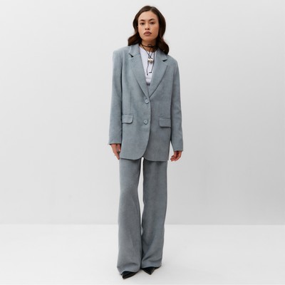 Брюки вельветовые женские MIST Velvet, размер 46-48, серые