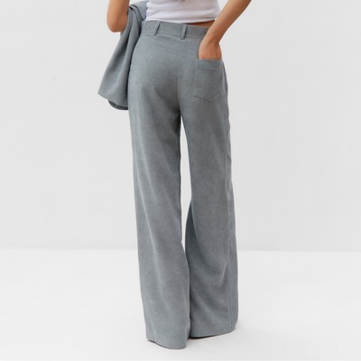 Брюки вельветовые женские MIST Velvet, размер 46-48, серые