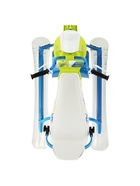 Снегокат Snowpatrol 2, со спинкой, с фонариком, белый, синий, SND4/3 Nika Kids 9903016