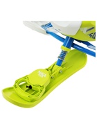 Снегокат Snowpatrol 2, со спинкой, с фонариком, белый, синий, SND4/3 Nika Kids 9903016