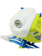 Снегокат Snowpatrol 2, со спинкой, с фонариком, белый, синий, SND4/3 Nika Kids 9903016