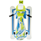 Снегокат Snowpatrol 2, со спинкой, с фонариком, белый, синий, SND4P/3 Nika Kids - Фото 2