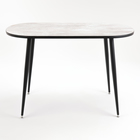 Стол обеденный РАУТ LAKSI, 1150х650x760, чёрный матовый/цемент - фото 23584393