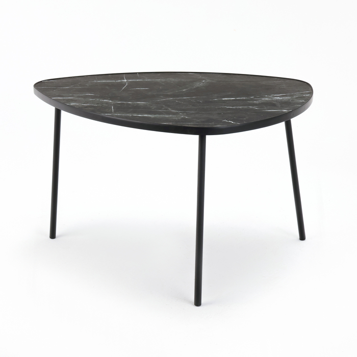Комплект столиков LAKSI РУТА, 445(565)x600(760)x400(460),черный матовый/каратель