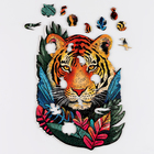 Пазлы деревянные фигурные «Тигр», 174 элементов - Фото 3