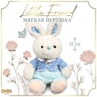 Мягкая игрушка "Little Friend", зайка в синем платье - фото 303808673