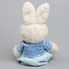 Мягкая игрушка "Little Friend", зайка в синем платье - Фото 8