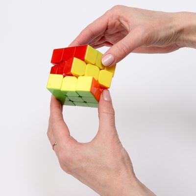 Головоломка-кубик «Собери цвет», в шоубоксе, 3×3