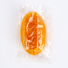 Мочалка детская силиконовая для купания малышей, жёлтая - Фото 5